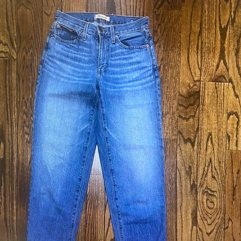 Madewell Women's Straight-Leg Blue Denim Jeans
